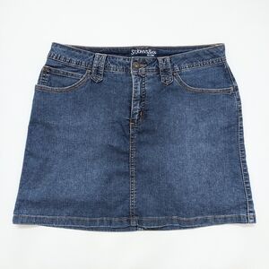 St. John's Bay Blue Denim Skort Skirt, Women's 10